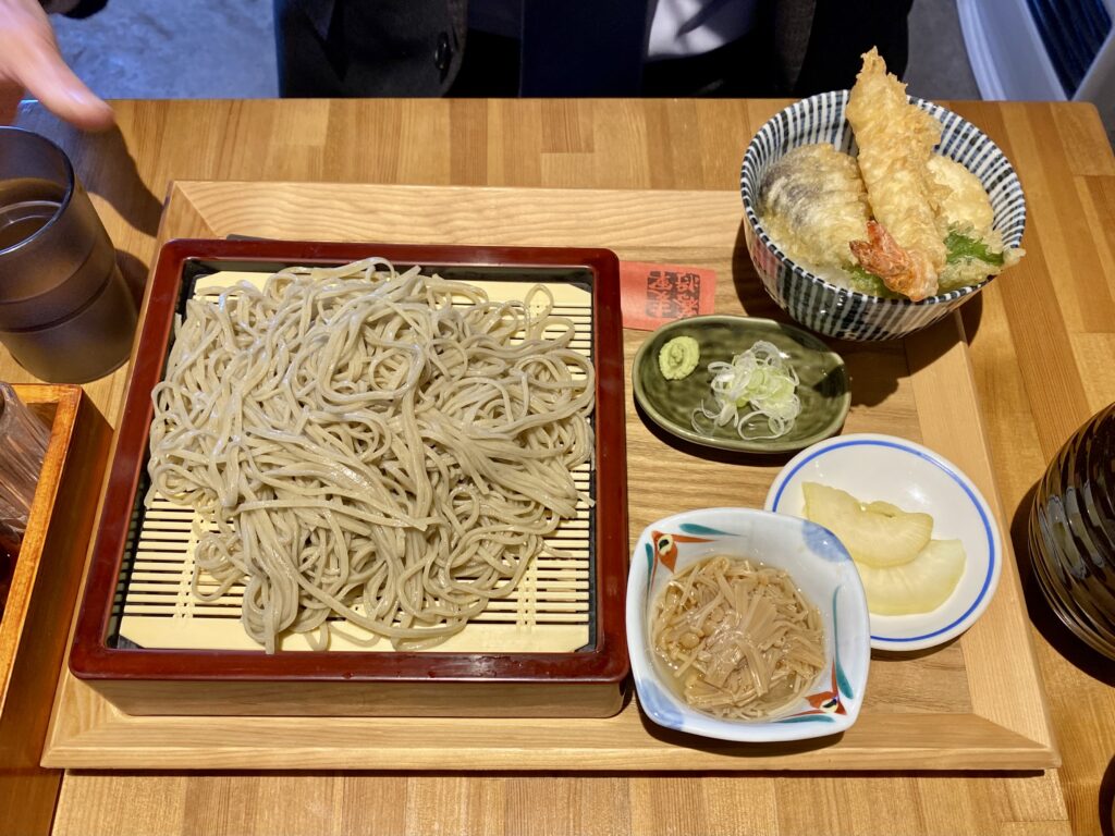 ミニ天丼＆蕎麦ランチ